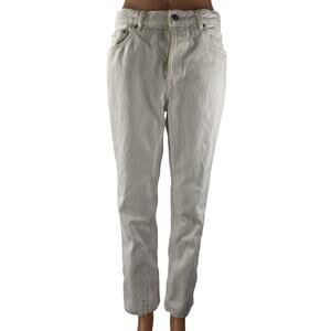 Everlane 90s Cheeky Women's White High Rise Tapered Leg Denim Jeans Pants Sz 29